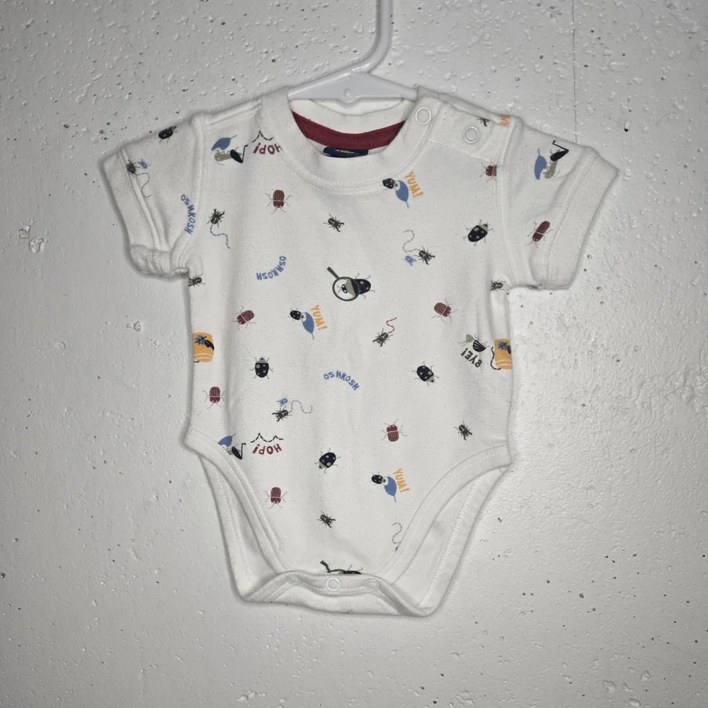 Y2k Oshkosh Infant Bug Print Bodysuit